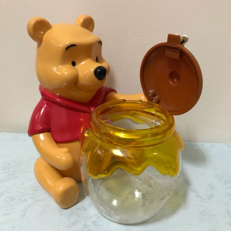 絕版💜東京迪士尼 維尼 小熊維尼 蜂蜜罐 公仔 糖果罐