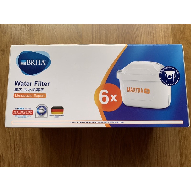 【德國BRITA】maxtra plus去水垢濾芯 6入，未拆封