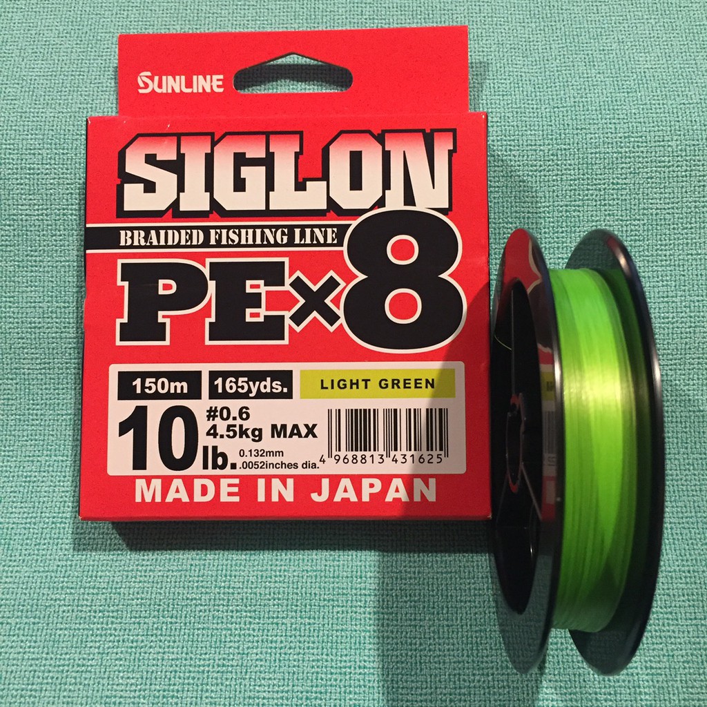 ❖天磯釣具❖ 日本 SUNLINE SIGLON X8 亮綠色 八股 PE線 高強力八本編 150M