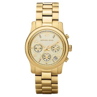 【Michael Kors】美式經典氣質簡約三眼腕錶-時尚金/MK5055/台灣總代理公司貨享兩年保固