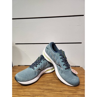 【Mizuno】RIDER25 WAVEKNIT 男款 慢跑鞋 穩定 舒適 回彈 透氣 灰藍色 -J1GC217601