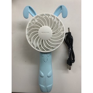 手持充電小電扇 led小燈 動物造型