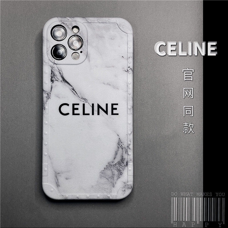 ☼﹍✘潮牌Celine賽琳大理石紋適用iPhone12proMax蘋果11手機殼XR軟7/8p