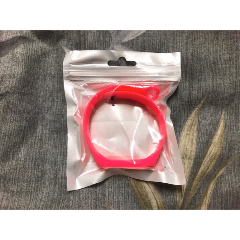 小米手環3/4共用矽膠錶帶 粉紅