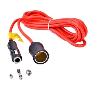 車載點煙器母座電源延長線 3.6米 公對母點煙器延長線 120W 車泊車宿露營 冰箱 電扇 12V/24V都可用