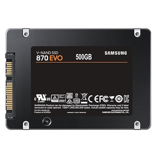 (台灣)Samsung三星 870 EVO 500GB SATAIII SSD固態硬碟 860 EVO/QVO 250G