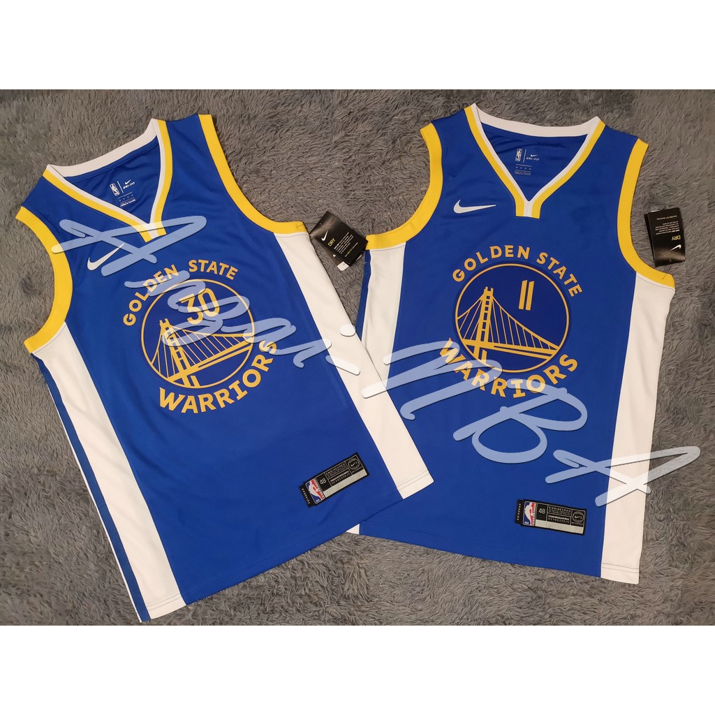 Anzai-NBA球衣 20年賽季Golden State Warriors金州勇士隊 藍色熱壓球衣-全隊都有