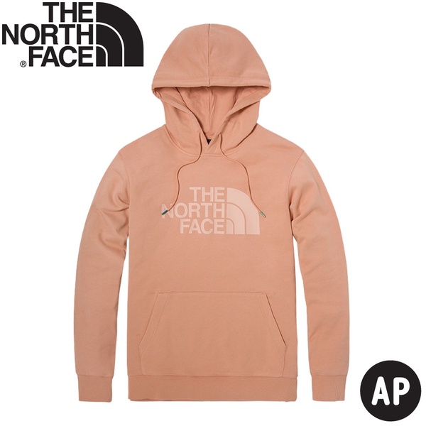 【The North Face LOGO 連帽T恤AP《咖粉》】4U8Y/大學T/保暖休閒大學T/連帽上衣/休閒長袖