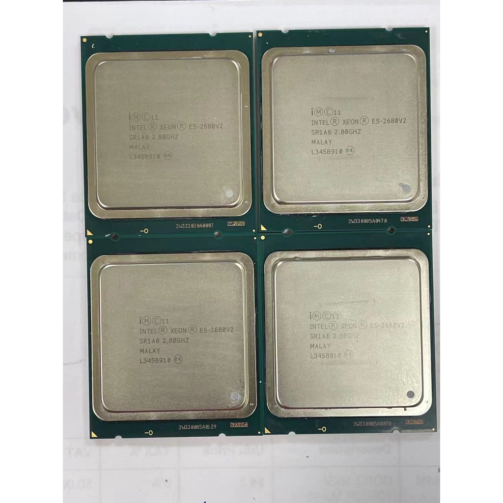 INTEL E5-2680V2 10核 正式版 處理器 E5 2680 V2 CPU 非 2660 2670 X79