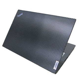 【Ezstick】Lenovo ThinkPad T14s Gen2 黑色卡夢紋 機身貼 (含上蓋+鍵盤週圍+底部貼)