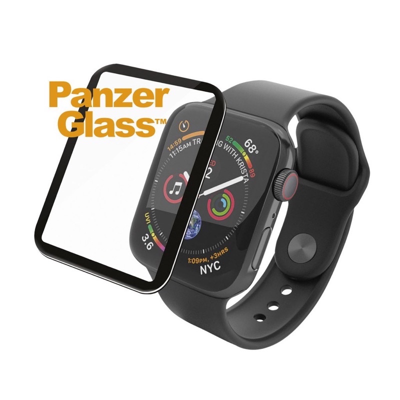 （全新未拆封）PanzerGlass Apple Watch 6/SE/5/4 曲面全膠高透鋼化玻璃貼