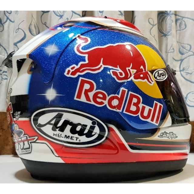 全新品 Arai Rx 7x Pedrosa Samurai 侍 選手red Bull式樣 手工噴繪可面交驗貨 蝦皮購物