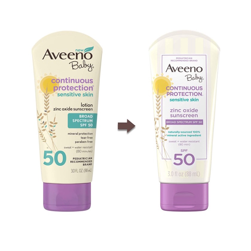 【Ka buy】現貨 Aveeno Baby 2024.08 氧化鋅 礦物 防曬乳 敏感肌膚 SPF 50