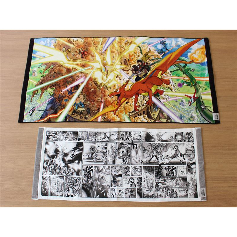 訊地ノ心 寶可夢中心 Drawing Yusuke Murata 村田雄介 噴火龍 路卡利歐 皮卡丘浴巾 毛巾 蝦皮購物