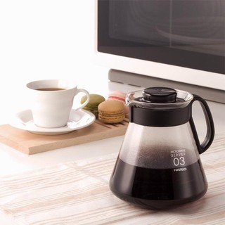 [公司貨]HARIO V60經典耐熱玻璃壺800ml可微波2-6杯用 咖啡壺/茶壺(XVD-80B)