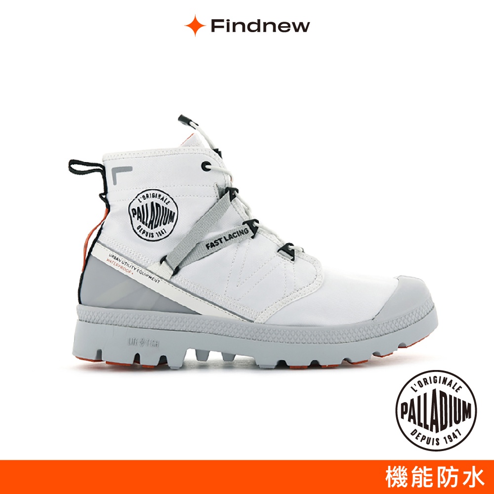 PALLADIUM PAMPA TRAVEL LITE WP+快穿抽繩防水靴 白色 男女共款77238【Findnew】