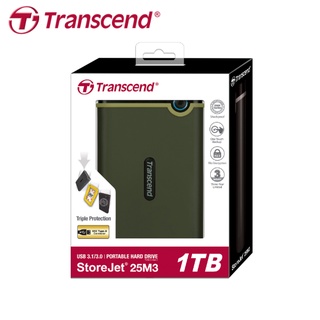 【台灣保固】Transcend 創見 StoreJet 25M3 1TB 2TB 4TB 2.5吋 行動硬碟 軍規防震