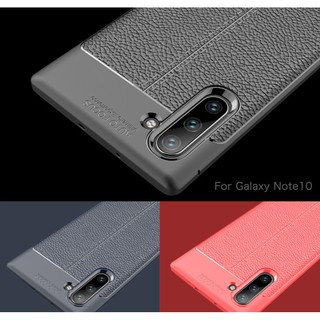 三星手機殼note10防摔荔枝皮紋保護套外殼note10+