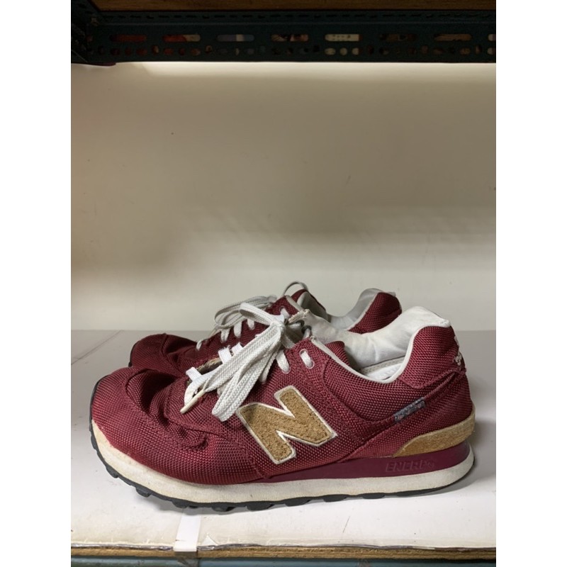 New balance 574 酒紅色 二手