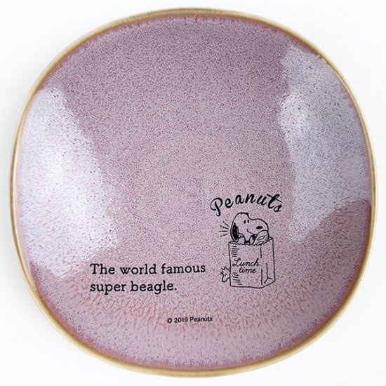 │全新轉賣│日本製 Marimo PEANUTS Snoopy 史努比 史奴比 紫色 盤子 陶瓷盤 小盤 豆皿