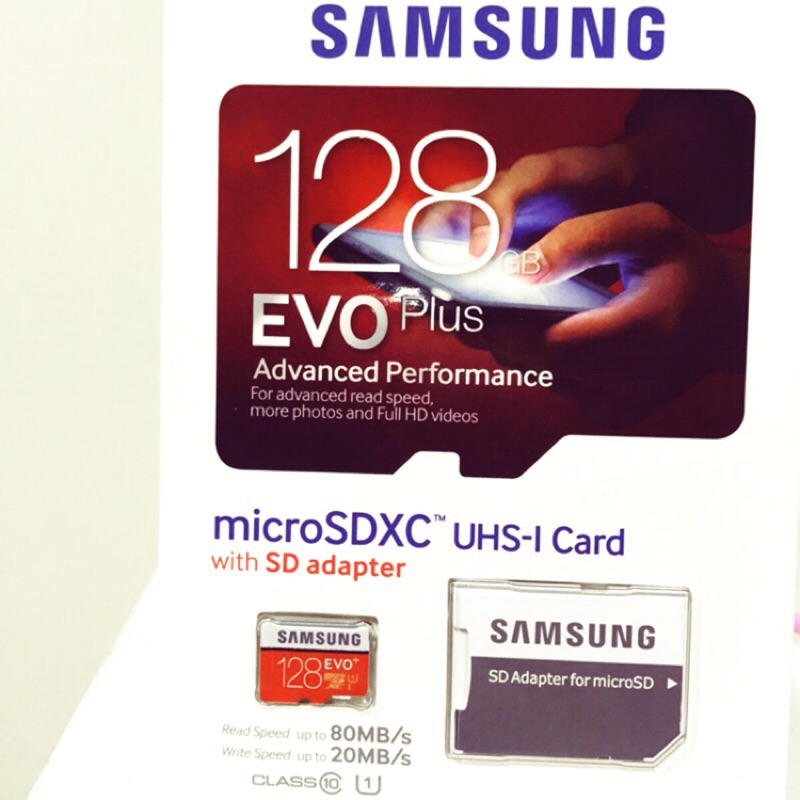 Samsung 128GB EVO+ 1U 超快速記憶卡 三星SD CARD