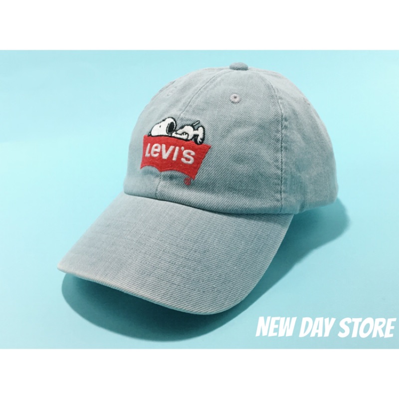  現貨 Levi’s x Snoopy 聯名款 牛仔棒球帽 休閒帽 鴨舌帽 帽子 史努比控必備