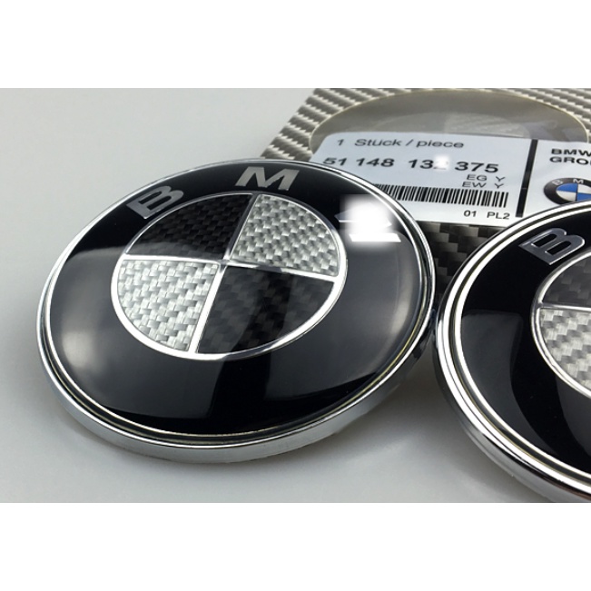 全車系 BMW 黑化車標 碳纖維3D立體車標 寶馬標誌 BMW車標 卡夢材質 正碳纖維紋路 3系列 4系列 2系列