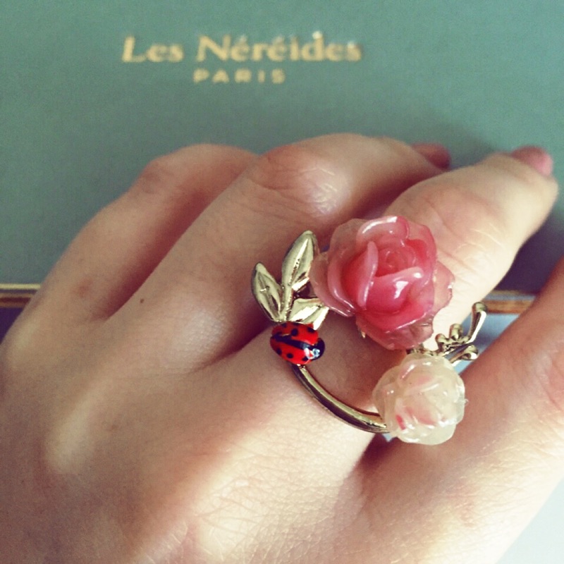 Les Nereides 熱情玫瑰手工珐瑯 戒指