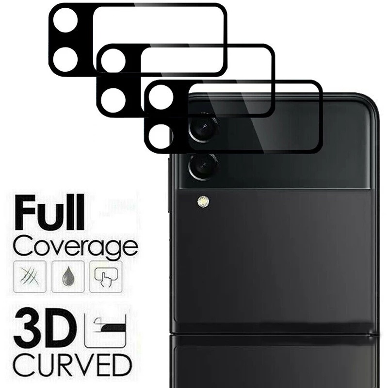 1pc for Samsung Galaxy Z Flip3 後屏相機鏡頭全覆蓋保護膜 / 多合一 3D 9H 高硬度鋼