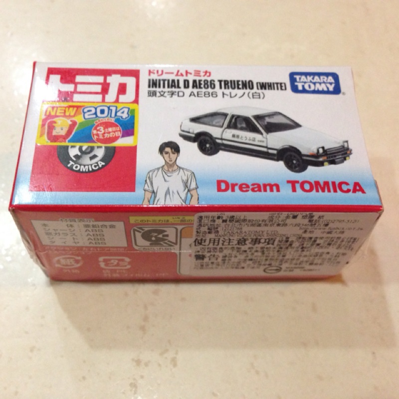 Tomica 頭文字D AE86 白引擎蓋