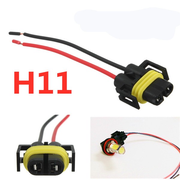 Hid LED H11 / 9005 母頭適配器插座連接器汽車前線束 H11 插頭