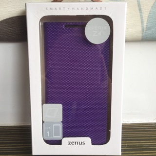 Zenus Sony Xperia Z3+/4 金屬風範 書本式皮套 紫