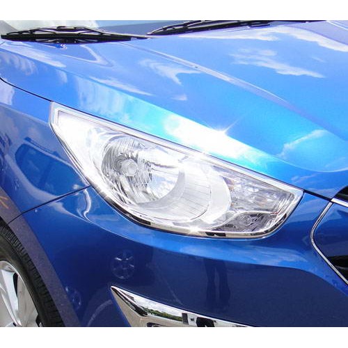 《※金螃蟹※》現代 Hyundai ix35 2010-2015 鍍鉻前燈框 大燈框 改裝 配件 精品 台灣製造