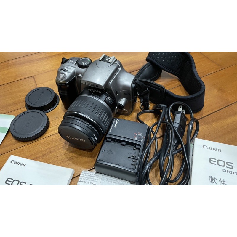 Canon 300D +EFS18-55 鏡頭 含完整說明書、原廠充電器、不含電池