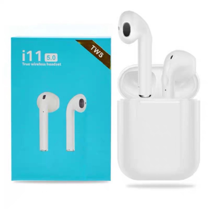 I11 Tws彈窗無線藍牙耳機5 0觸摸單耳雙耳立體音帶充電倉安卓蘋果通用 蝦皮購物