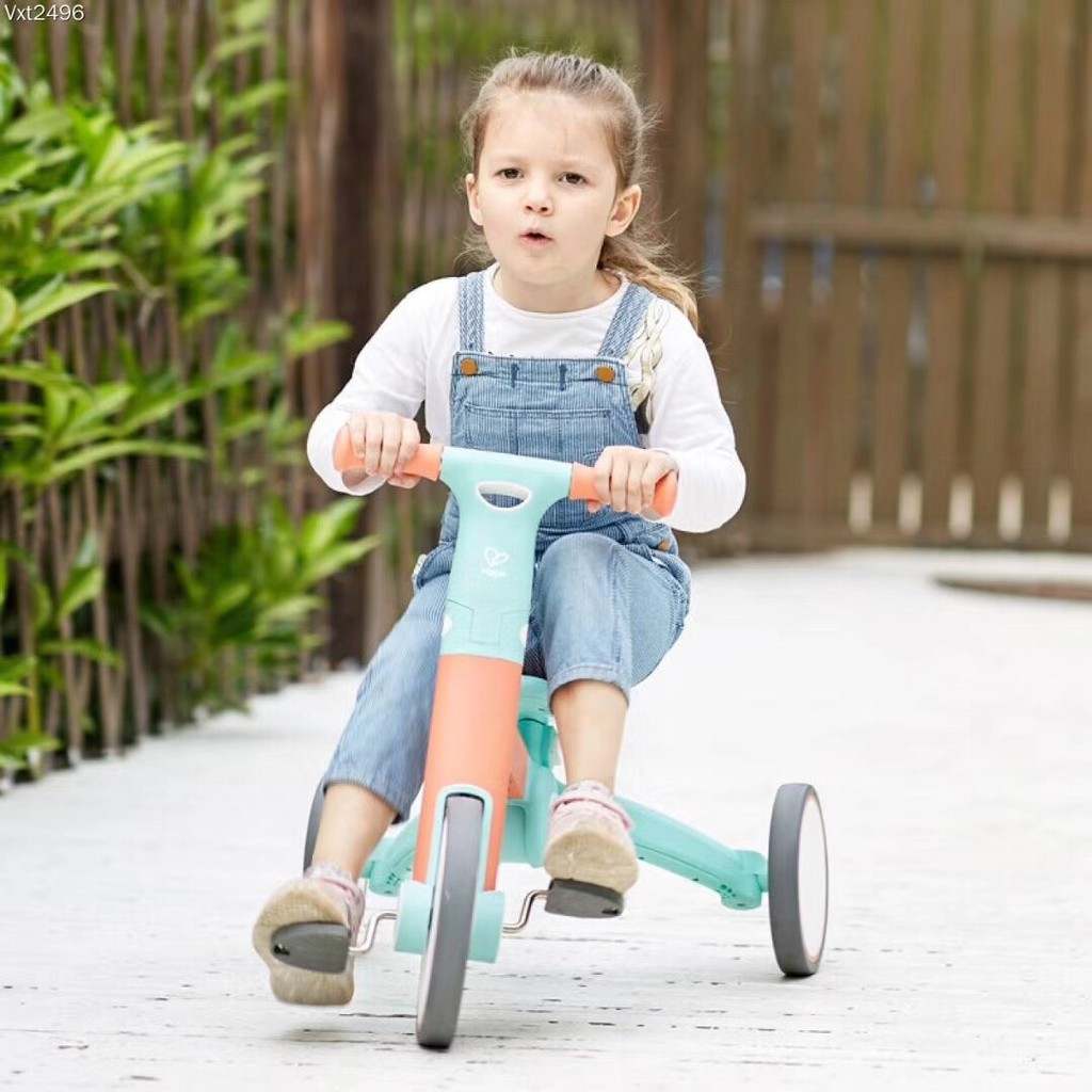 德國 Hape 三合一多功能折疊車 平衡車 滑步車 2-6歲 (原廠授權保固一年）