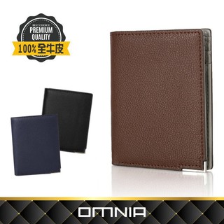 【WHOSE BAG】韓國OMNIA比利安質感真皮中夾 男士皮夾 NO.1187B