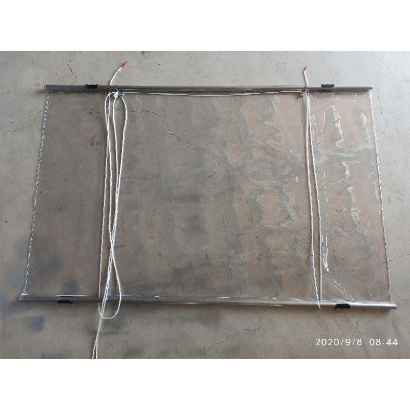 省電幫手 Pvc 透明帆布捲簾 塑膠布 窗台陽台遮雨冷氣門節省電費帆藍天帆布 蝦皮購物