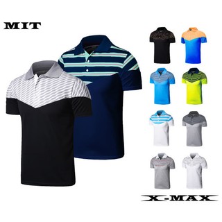 排汗王~X-MAX~台灣製~GOLF系列X1513條紋短袖POLO衫~排汗~高爾夫