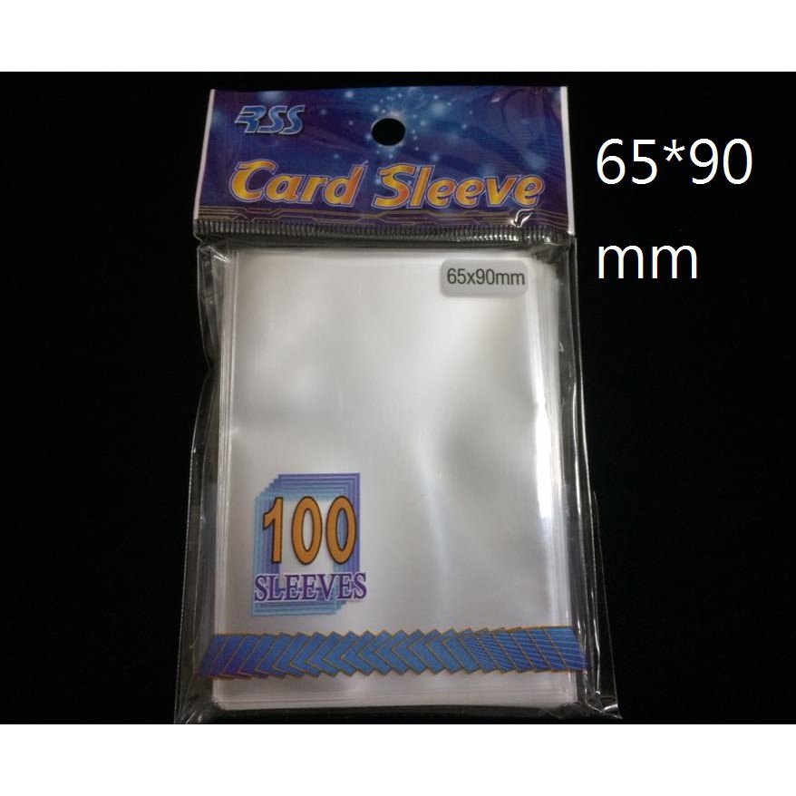 桌遊卡片保護套 透明卡套 (薄)  65x90mm  每包100枚入(寶可夢卡適用)