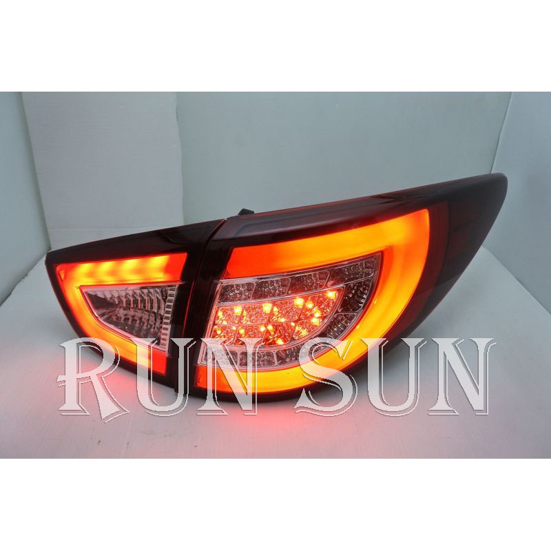 ●○RUN SUN 車燈,車材○● 全新 現代 IX35 LED光柱晶鑽紅白 尾燈 小燈 煞車燈 方向燈