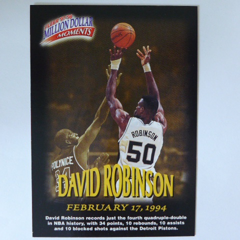 ~ David Robinson ~名人堂/馬刺雙塔/海軍上將/大衛·羅賓森 NBA特殊卡 ~2