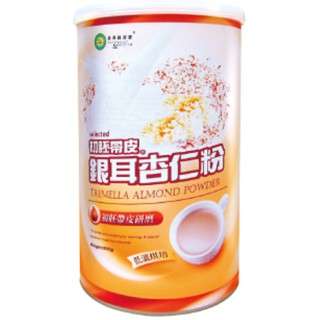 臺灣綠源寶 初胚帶皮銀耳杏仁粉500g/罐