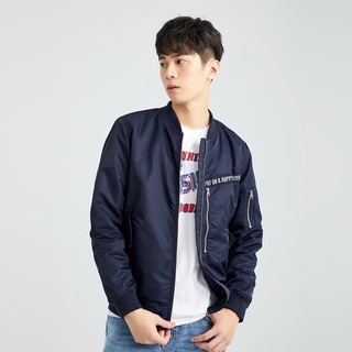 【ERSS】型男首選滿版拉鍊MA-1飛行外套 丈青 -男【K10093】