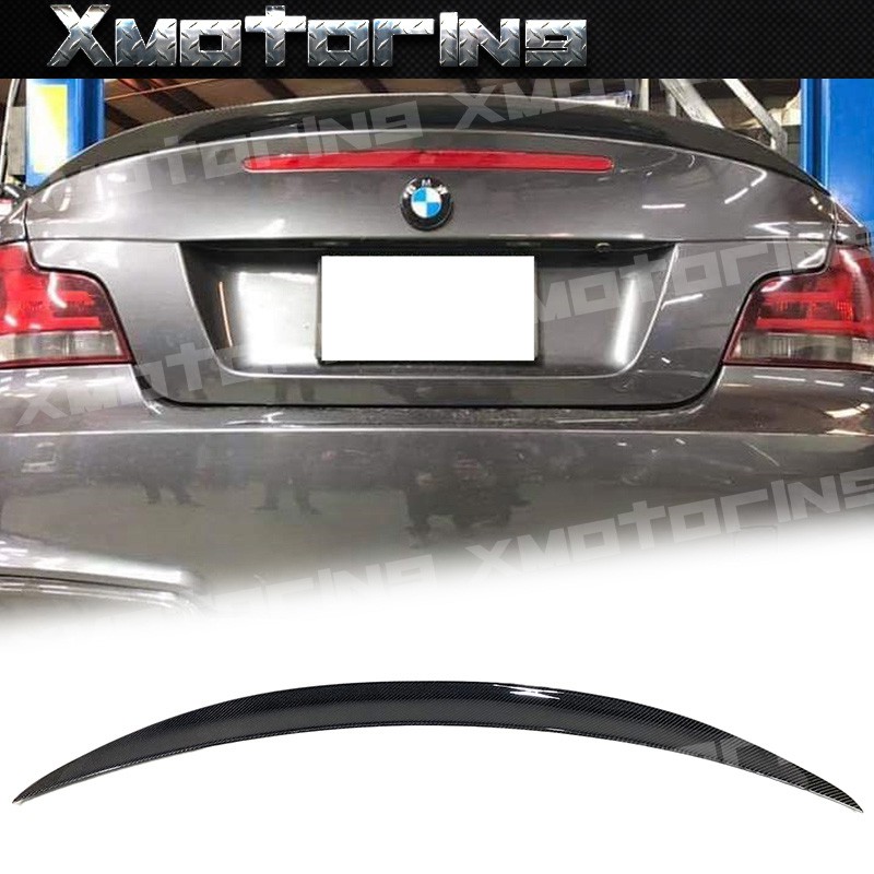 XM碳纖維精品 寶馬 BMW E82  P款 碳纖維後尾翼 卡夢壓尾 擾流板 M-Sport 空力套件