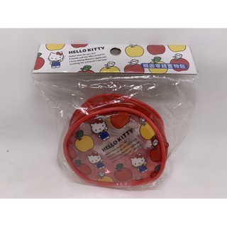 正版 三麗鷗 Hello Kitty 橢圓零錢包/ 置物包/零錢包/小錢包/透明