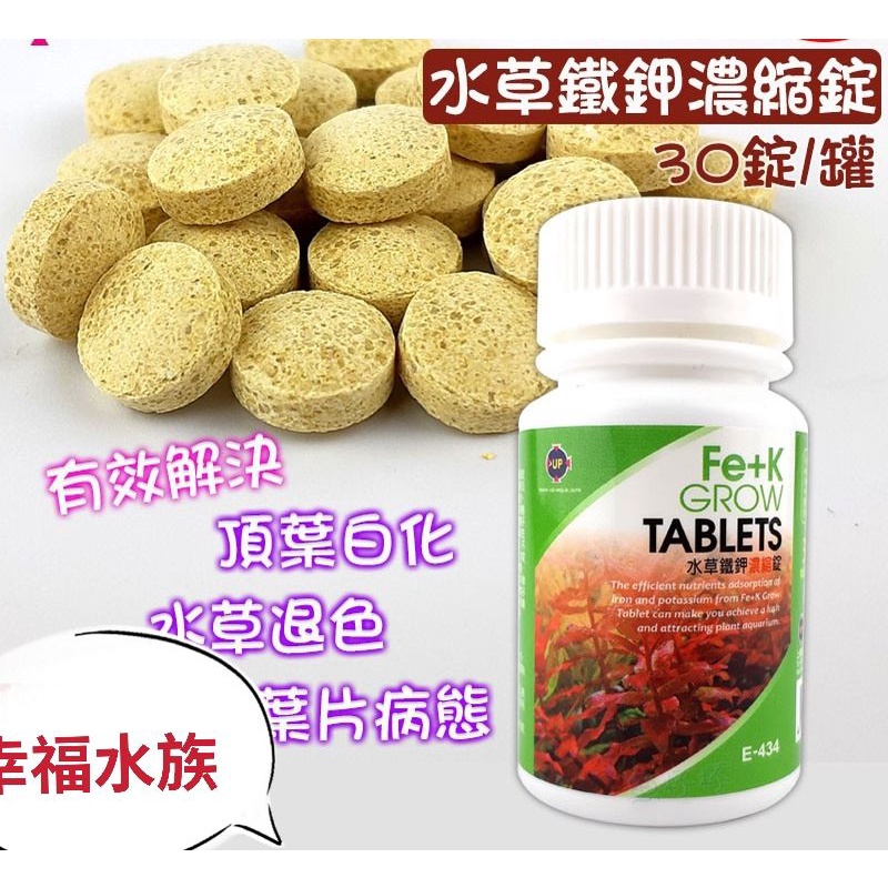 幸福水族 Up 水草鐵鉀濃縮錠 30錠 E 434 基肥 追肥 水草肥料 鐵肥 鐵鉀肥 頂葉白化 水草退色 蝦皮購物