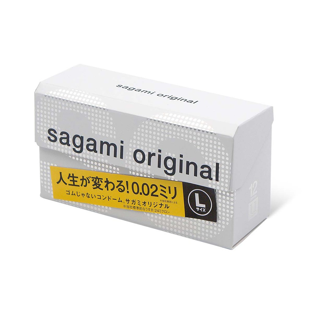 Sagami 相模元祖 0.02 大碼裝 12片 PU 保險套 【桑普森】