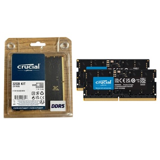Crucial 32GB(2x16GB) DDR5 4800MHz CL40 SO-DIMM 筆記型記憶體(平行進口)