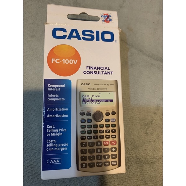 CASIO FC-100V Financial Consultant 財務型計算機